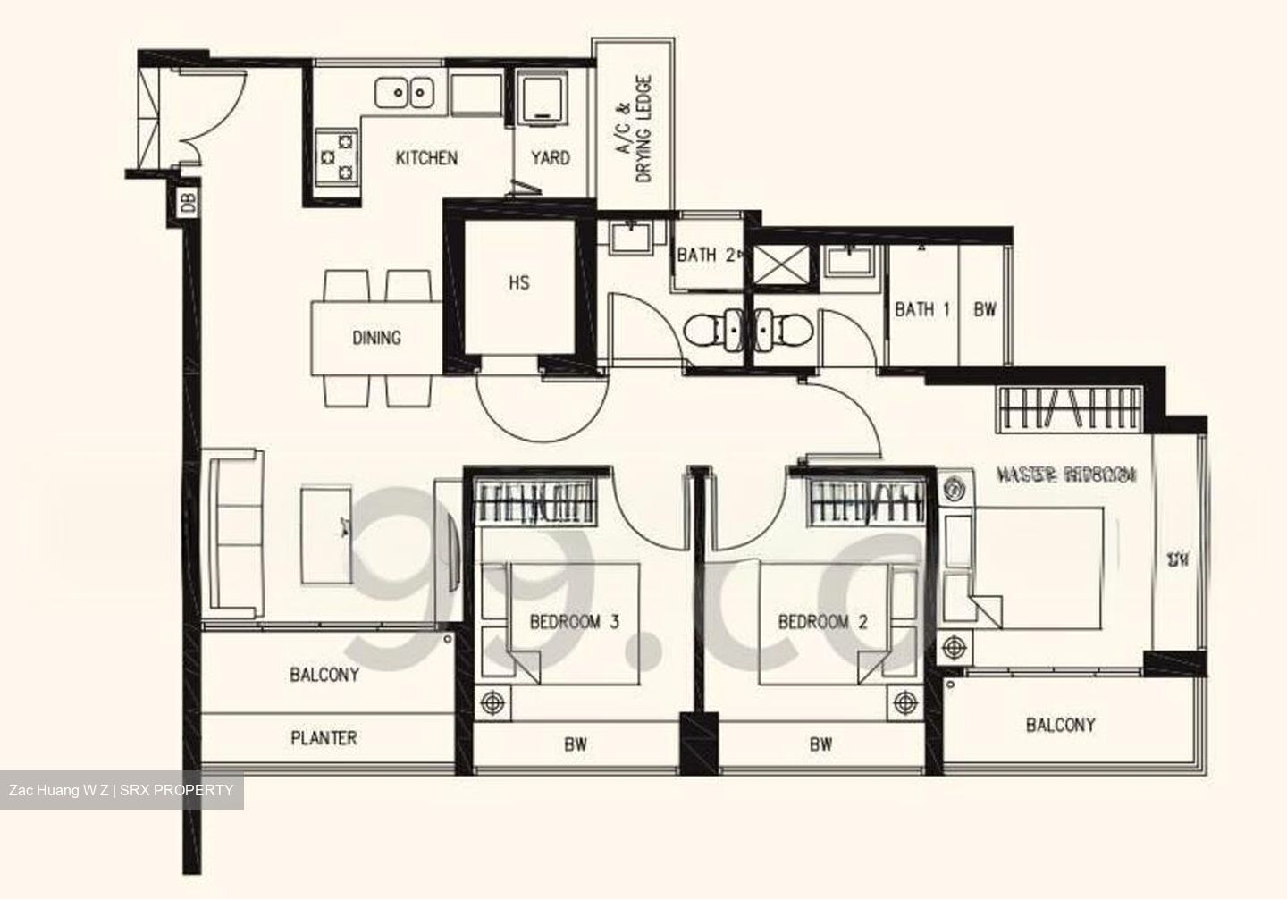 Blk 588B Park Central @ Amk (Ang Mo Kio), HDB 4 Rooms #525964901
